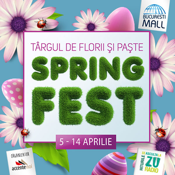 Iepurasul aduce zambete la SPRING FEST – Targul Cadourilor de Florii si Paste, in Bucuresti Mall – Vitan si Plaza Romania