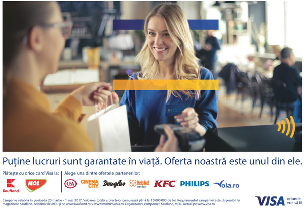 Visa continuă „poate cea mai simplă promoţie din lume” printr-o nouă campanie dezvoltată de Publicis & Nurun România