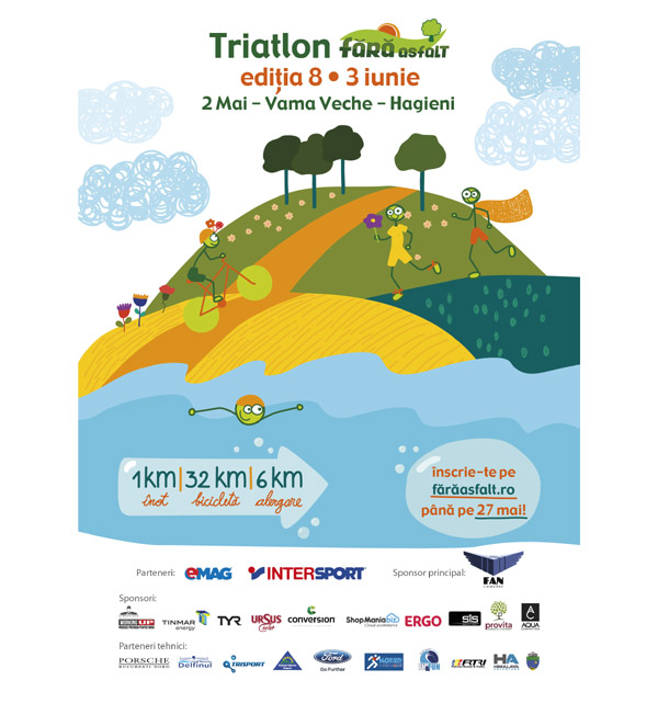 Fără Asfalt la mare deschide sezonul competițional de triatlon, pe 3 iunie, în rezervațiile naturale 2 Mai – Vama Veche și Hagieni – Albești