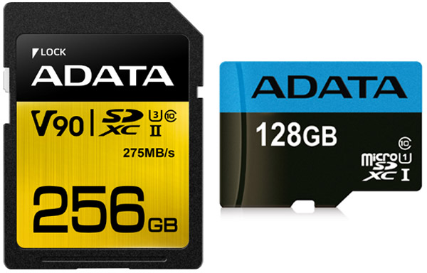 ADATA prezintă cardurile microSD/SD Premier ONE UHS-II U3 și microSD UHS-I