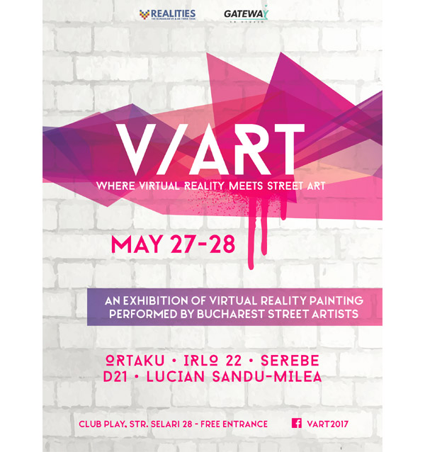 Vino la V/ART, evenimentul în care artiștii pătrund în realitatea virtuală