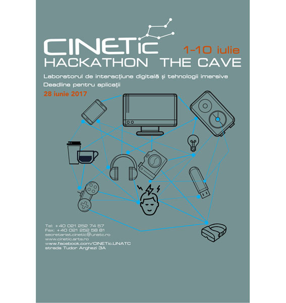 Apel pentru inscrieri in cadrul CINETic Hackathon: THE CAVE – experiment și experiență