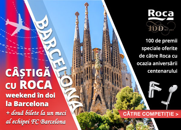 Roca își aniversează centenarul oferind o experiență memorabilă la Barcelona: weekend în doi + două bilete la un meci al echipei FC Barcelona