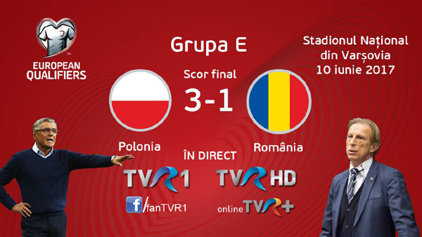 TVR 1 – lider de audientă cu partida Polonia – România