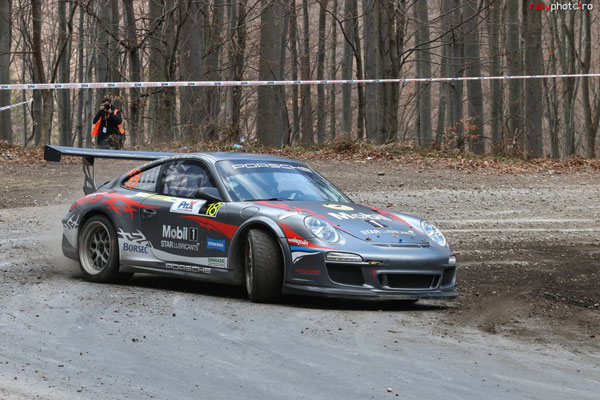 Alexandru Pitigoi cu Porsche 911 GT3 la Raliul Harghitei