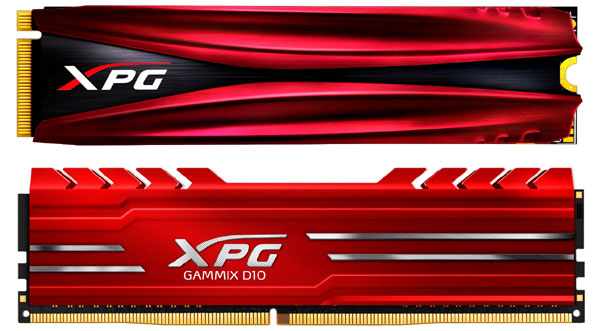Noua gamă XPG GAMMIX de la ADATA debutează cu SSD-ul S10 PCIeGen 3×4 NVMe 1.2 și memoriile DDR4 D10