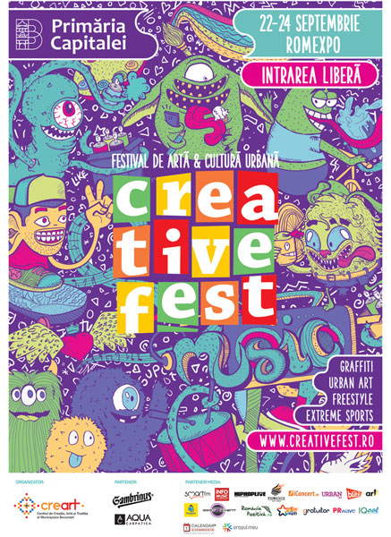 Afis Creative Fest septembrie 2017