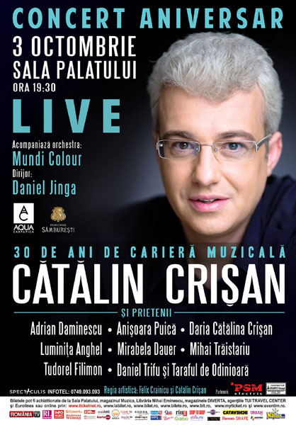 Catalin Crisan poster concert aniversar