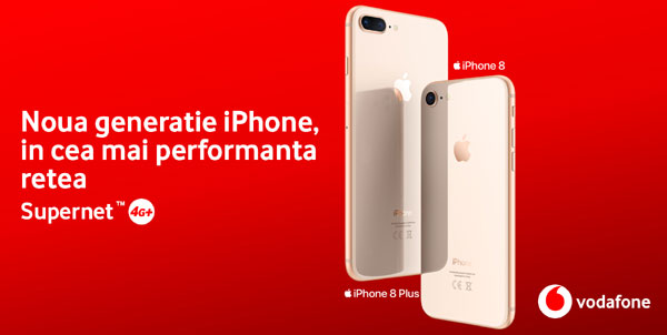 iPhone 8 și iPhone 8 Plus sunt disponibile în oferta Vodafone România