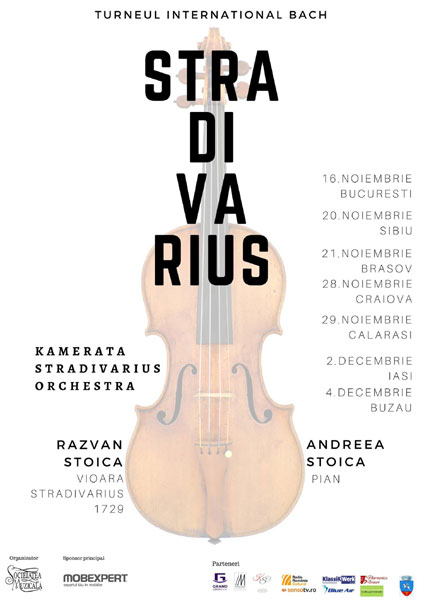 Societatea Muzicală organizează primul turneu național al DUO Stoica alături de Kamerata Stradivarius