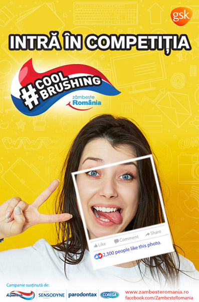 Campania Zâmbeşte România face igiena orală cool pentru copii şi adolescenţi, cu lansarea aplicaţiei #CoolBrushing