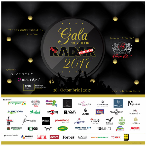 Gala Premiilor RADAR DE MEDIA 2017, afis