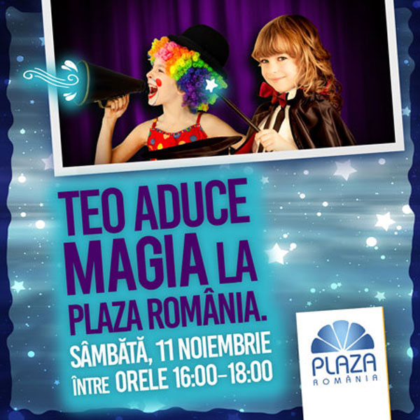 Weekend magic pentru copii la Plaza România