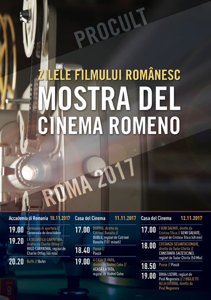 ProCult – Zilele Filmului Românesc 2017 la Roma