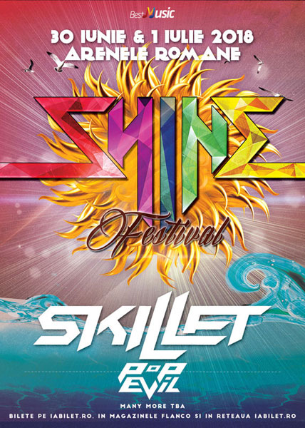 SKILLET si Pop Evil confirmate pentru Shine Festival 2018