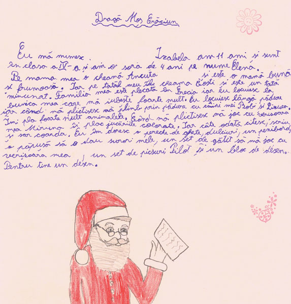1.000 de copii din 26 de comunități defavorizate din întreaga țară i-au trimis scrisori lui Moș Crăciun prin Fundația Vodafone România