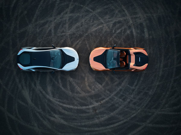 The new BMW i8 Roadster and the new BMW i8 Coupe