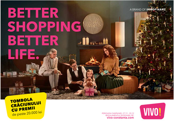IMMOFINANZ lansează prima campanie de publicitate internațională pentru centrele comerciale VIVO!: “better shopping, better life”