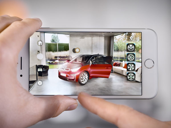 BMW i among the first automotive brands to offer an augmented reality app using Apples ARKit with iOS