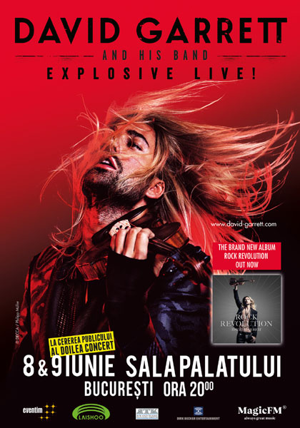 David Garrett, Explosive Live, 8 si 9 iunie