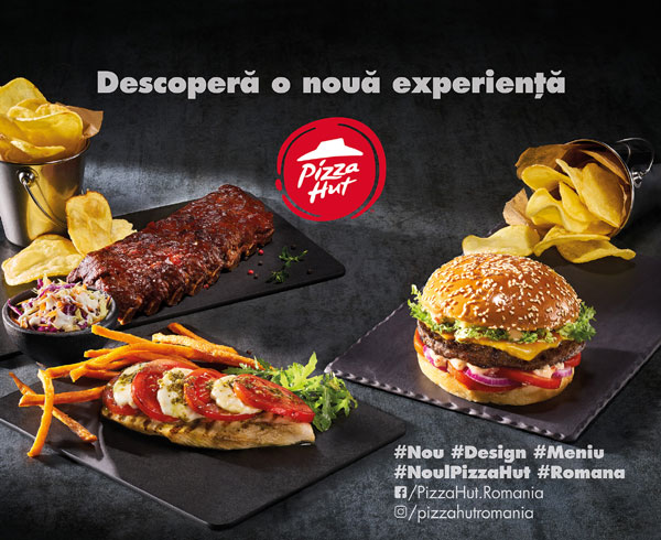 Pizza Hut introduce noul meniu în restaurantele din Plaza România, Bucureşti Mall, Promenada și Mega Mall
