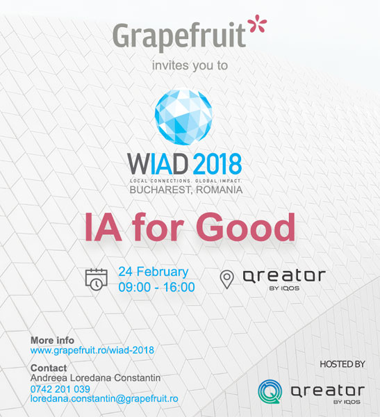 Grapefruit organizeaza World Information Architecture Day 2018 la Bucuresti, pe 24 februarie