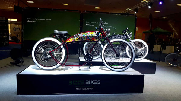 BizzeBikes prezinta, in premiera, la Salonul Bicicletei din Bucuresti, prima bicicleta electrica romaneasca de tip „chopper”