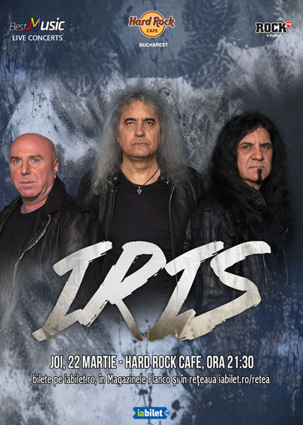 Concert IRIS – “Naționala de Rock” pe 22 martie la Hard Rock Cafe