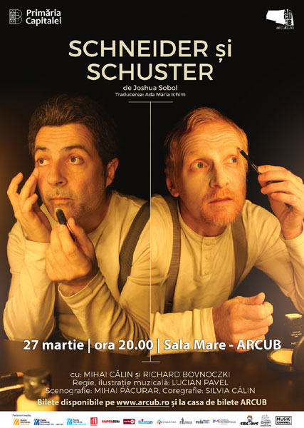ARCUB celebrează Ziua Mondială a Teatrului printr-o nouă reprezentație a spectacolului ”Schneider și Schuster”