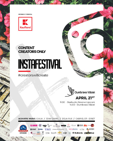 #Instafestival va avea loc sâmbătă, 21 aprilie, în Dumbrava Vlăsiei