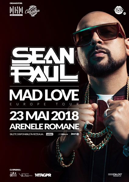 Sean Paul se oprește și în România în turneul mondial “Mad Love”
