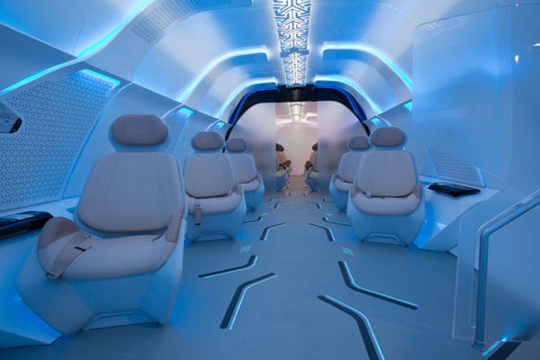 Designworks a colaborat cu Virgin Hyperloop One pentru a crea designul-prototip al capsulei de pasageri pentru Dubai Hyperloop