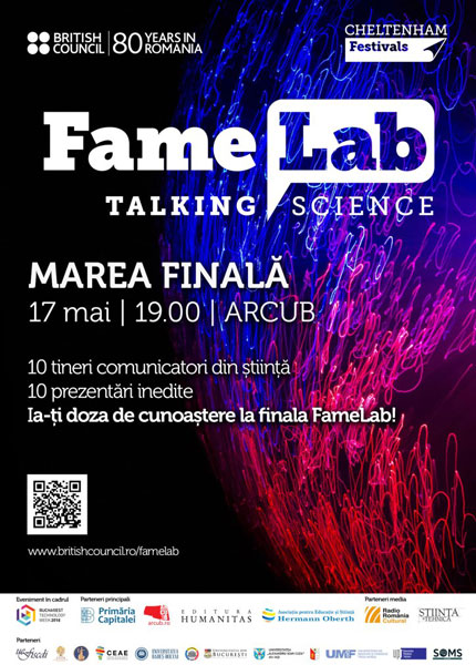 FameLab va desemna cel mai bun comunicator de știință din România
