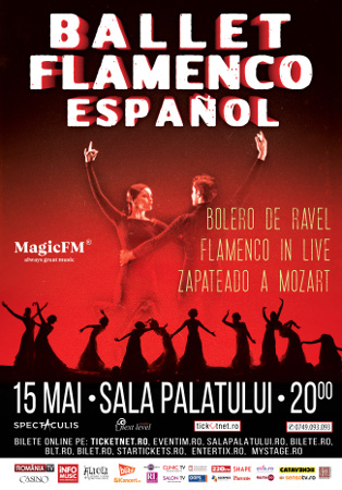 Grupul Ballet Flamenco Español, într-un spectacol coregrafic de excepție, pentru prima dată, la Sala Palatului