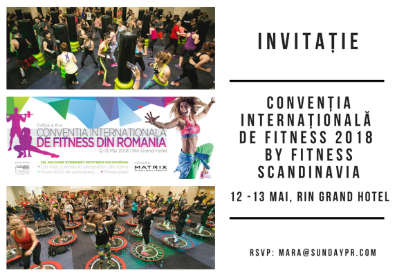 Conventia Internationala de Fitness by Fitness Scandinavia revine si in 2018