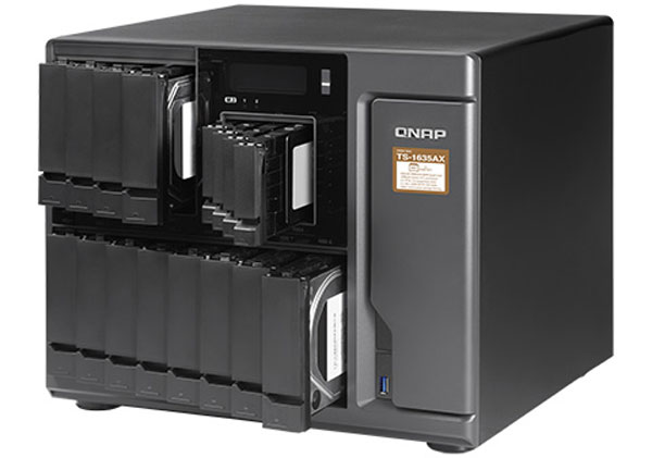 QNAP lansează serverul NAS TS-1635AX echipat cu un procesor puternic, sloturi M.2 și 10GbE