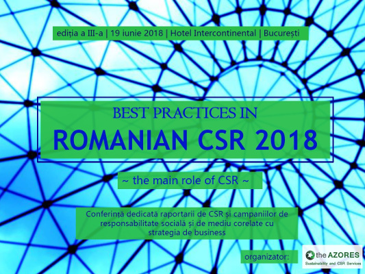 Cea mai importantă analiză a domeniului responsabilității sociale și de mediu din România va fi prezentată la “Best Practices in Romanian CSR”, ediția 3