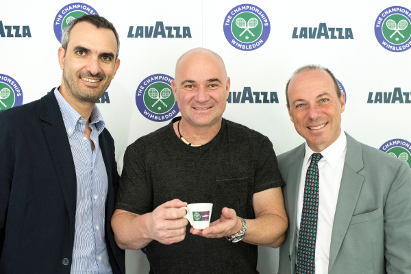 Giuseppe Lavazza, Marco Lavazza si Andre Agassi