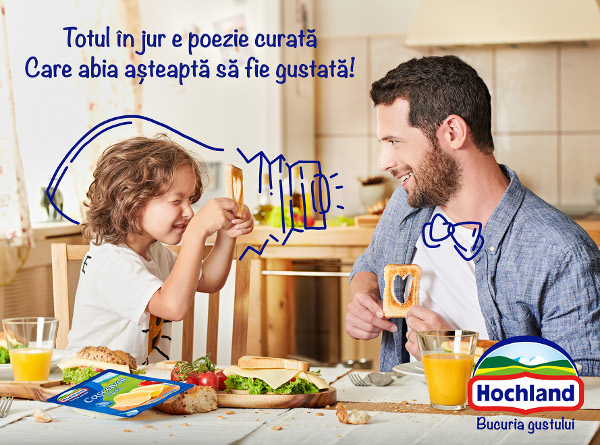 Hochland România se reinventează și lansează o nouă campanie de comunicare „Totul în jur e poezie curată, care abia așteaptă să fie gustată!”