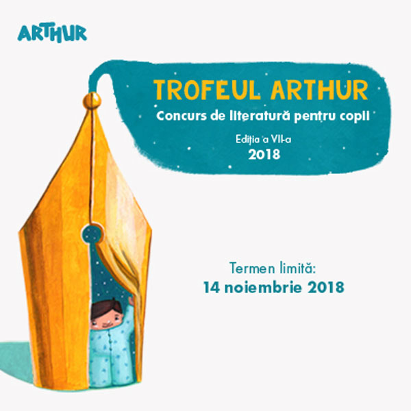 Editura Arthur prezintă: Trofeul Arthur. Concurs de literatură pentru copii