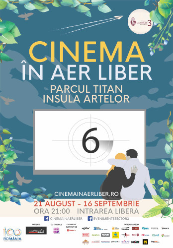 A VI-a ediție a Cinema în Aer Liber se întoarce pe Insula Artelor din Parcul Titan