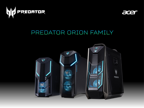Acer își anunță suportul pentru noile plăci grafice NVIDIA GeForce RTX pe desktopurile de gaming din seria Predator Orion