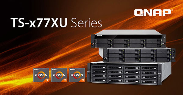 Puterea Ryzen în servere NAS cu montare în rack – QNAP lansează seria TS-x77XU