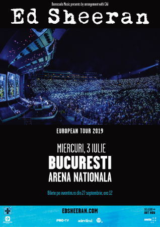 Ed Sheeran anunță primul său concert în România