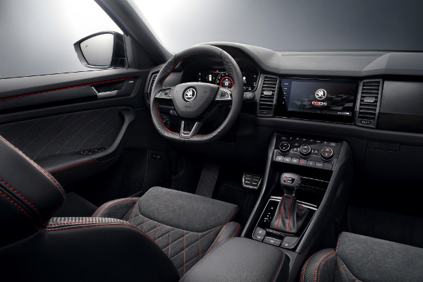 Noua ŠKODA KODIAQ RS interior