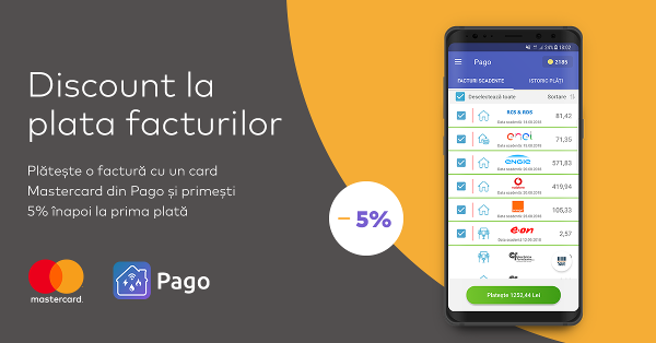 Noutăți Pago: puncte convertibile în lei și cash-back 5% la utilizarea unui card Mastercard