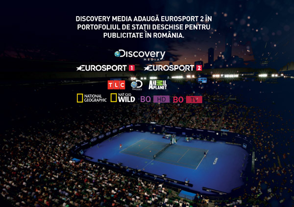 Discovery Media adaugă Eurosport 2 în portofoliul de stații deschise pentru publicitate în România