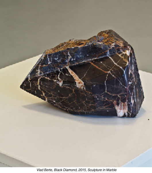 Vlad Berte, Black Diamond, 2015, Sculpture in Marble