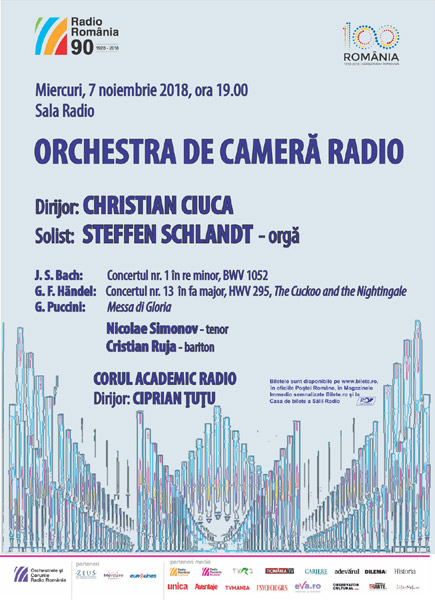 Să ascultăm cea mai mare orgă din sud-estul Europei la Sala Radio, în concertul dirijat de Christian Ciuca