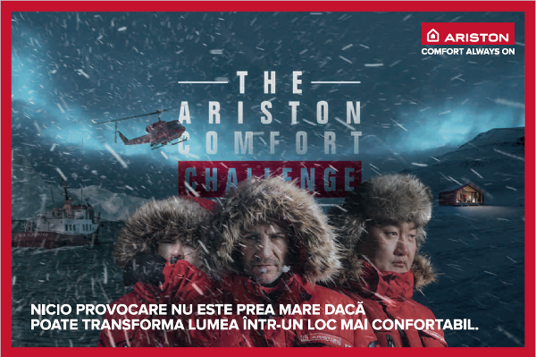 Cifrele Ariston Comfort Challenge, campania globală prin care Ariston a dus confortul în cel mai inconfortabil loc de pe Pământ